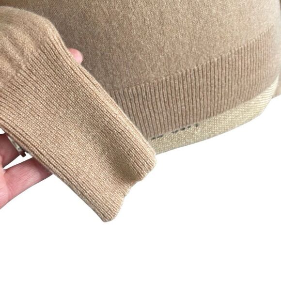 EUC! Caslon Nordstrom 100% Cashmere Crew Neck Sweater in Tan/Camel - Size Small - Picture 4 of 9